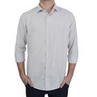 Camisa Social Masculina Ogochi ML Casual Cinza - 00151