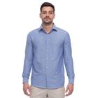 Camisa Social Masculina Slim Teodoro Jacquard Luxo 50 Fios