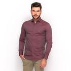 Camisa Social Teodoro Masculina Festa Lisa Slim Conforto