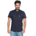 Camisa Social Teodoro MC Slim Fit Masculina Lisa Casual