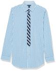 Camisa social Tommy Hilfiger Boys 8 Husky com gravata reta