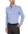 Camisa social Tommy Hilfiger Slim Fit Non Iron Gingham Blue