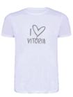 Camisa T-shirt Branca Vitoria Unissex Adulta