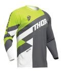 Camisa Thor Sector Checker Cinza/Verde