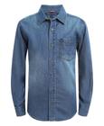 Camisa Tommy Hilfiger Max Denim para meninos tamanho azul médio LG