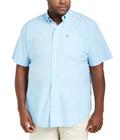 Camisa Tommy Hilfiger Maxwell Big and Tall para homens azul TL-5XL