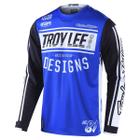 Camisa Troy Lee Gp Jersey Race 81 Blue Lançamento Motocross Off Road