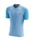 Camisa Uruguai Infantil Juvenil Celeste Masculina Camiseta Futebol Dry Fit Uv