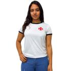 Camisa Vasco da Gama Baby Look Razão Branca - Feminina