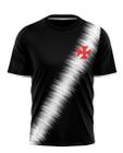 Camisa Vasco Part Masculina Preta - Preto - BRAZILINE