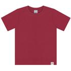 Camisa Verão Infantil Menino Mangas Curtas Vermelha Tam 4 a 12 - Angerô