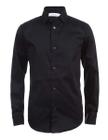 Camisa Vestido Calvin Klein Masculina - Cetim, Manga Comprida, Preto (Tamanhos 14-16)