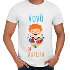 Camisa Vovô de Autista Laço Coração