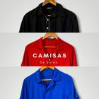 camisas lisas de botão