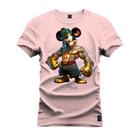 Camiseta 100% Algodão Confortável Premium Estampada Rato Maromba