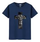 Camiseta 100% Algodão Cruz Jesus Leão Judá Top Camisa