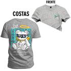 Camiseta 100% Algodão Premium Estampada Urso Rei Hain Frente e Costas