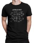 Camiseta A Historia Do Rock Camisa De Banda Unissex