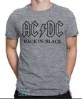 Camiseta Ac Dc Back In Black Camisa Banda Rock Heavy Metal