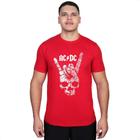 Camiseta ACDC Rock Mão Hard Banda Fãs Camisa Algodão Adulto