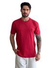 Camiseta Acostamento Casual Básico Vermelho