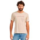 Camiseta Acostamento Casual Ou24 Bege Masculino