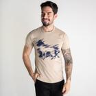 Camiseta Acostamento Wolf Logo Khaki