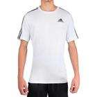 Camiseta Adidas Essentials 3S Performance Branca