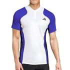 Camiseta Adidas Freelift Tennis Pro Branca Azul e Preta