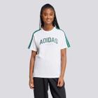 Camiseta Adidas Grafica College Feminina Branca