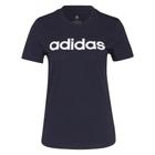 Camiseta Adidas Logo Linear Feminino - Marinho