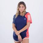 Camiseta Adidas Own The Run Colorblock Feminina Azul
