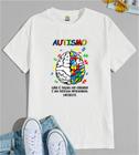 Camiseta Adulto Autismo é um Sistema Operacional Diferente Cérebro  Est. 1.23 - Autista Zlprint