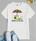 Camiseta Adulto Autismo Sempre Ao Seu Lado Snoopy Est. 1.57 - Autista Zlprint