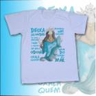 Camiseta Adulto - Iemanjá Aquarela com ponto