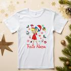 Camiseta Adulto Infantil Divertidamente tema de natalino