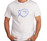 Camiseta Adulto NOVEMBRO AZUL Coração Est.10 - ZLprint