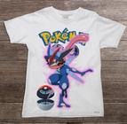 Camiseta Adulto ou Infantil Pokémon Go MewTwo ou Greninja