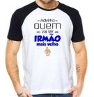 Camiseta advinha quem vai ser irmão mais velho camisa raglan