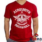 Camiseta Aerosmith 100% Algodão Rock & Roll Geeko