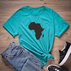 Camiseta Afro mapa de África