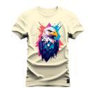 Camiseta Aguia Aquarela Varias Cores Estampada Confortável