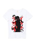 Camiseta Akatsuki Infantil Itachi Uchiha 100% Poliéster