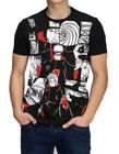 Camiseta Manga Curta Naruto Akatsuki Nuvens Estampado Preto - Camiseta  Masculina - Magazine Luiza