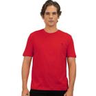 Camiseta Aleatory Gola Careca Básica 640 Masculino - Vermelho