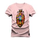 Camiseta Algodão 30.1 Premium Estampada Rapper Shakur King