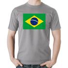 Camiseta Algodão Bandeira Brasil - Foca na Moda
