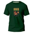 Camiseta Algodão Básica Premium Estampa Digital Astro Dogs