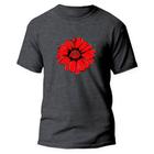 Camiseta Algodão Básica Premium Estampa Digital Flor Linda