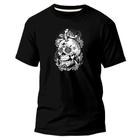 Camiseta Algodão Básica Premium Estampa Digital Skull Flow